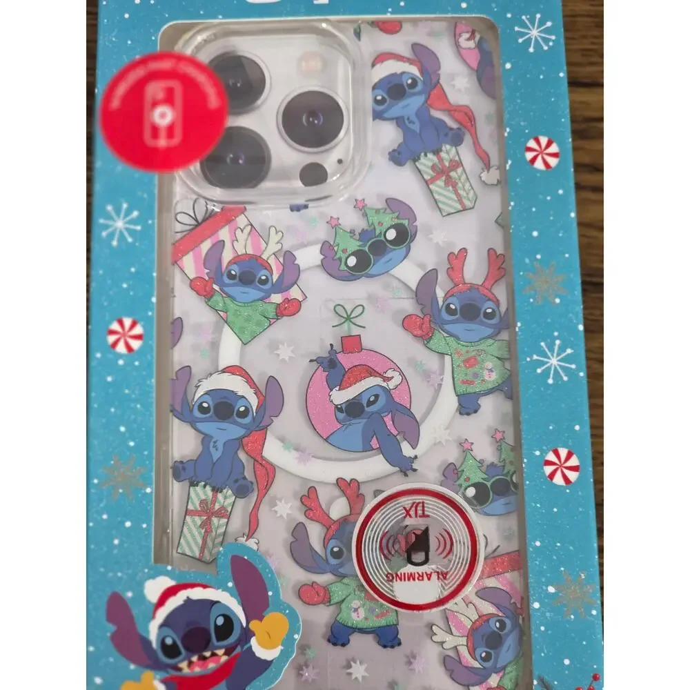 Disney Iphone 16 Pro Max Lilo and Stitch Christmas Themed Phone Case NIB